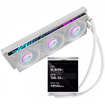 ASUS ROG STRIX LC IV 360 ARGB LCD branco