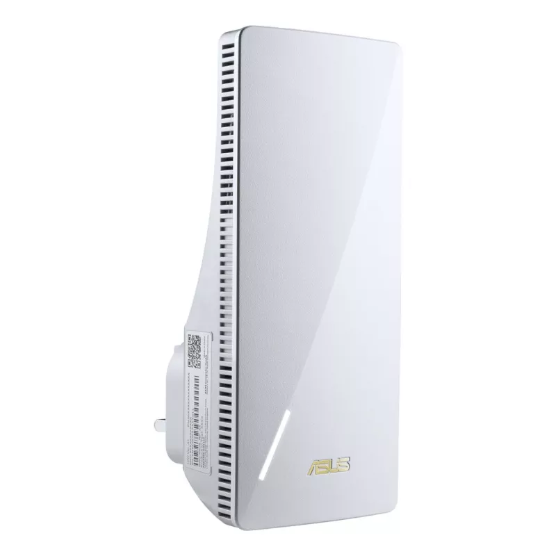 Repetidor ASUS RP-BE58 Dual-Band Wi-Fi 7, BE3456, 2,4 GHz 574 Mbit/s + 5 GHz 2882 Mbit/s, 1x porta Gigabit, AiMesh, WPA3, Branco, ficha UK
