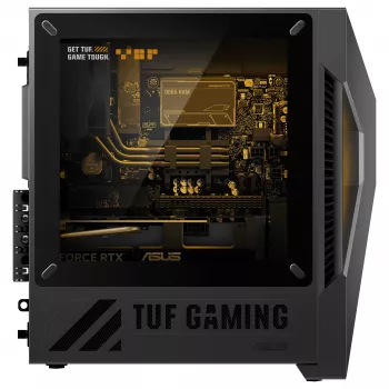 PC Mini-Tower gaming ASUS TUF Gaming T500 T500MV-07240H242W Intel Core 7 240H 32 GB DDR5-SDRAM 1 TB SSD NVIDIA GeForce RTX 5060 Ti Windows 11 Home preto, cinzento