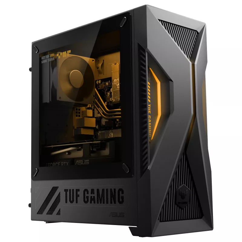 PC Mini-Tower gaming ASUS TUF Gaming T500 T500MV-07240H242W Intel Core 7 240H 32 GB DDR5-SDRAM 1 TB SSD NVIDIA GeForce RTX 5060 Ti Windows 11 Home preto, cinzento