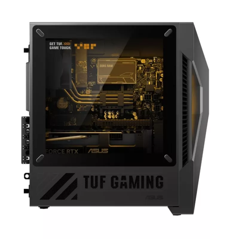 PC Mini-Tower gaming ASUS TUF Gaming T500 T500MV-07240H242W Intel Core 7 240H 32 GB DDR5-SDRAM 1 TB SSD NVIDIA GeForce RTX 5060 Ti Windows 11 Home preto, cinzento