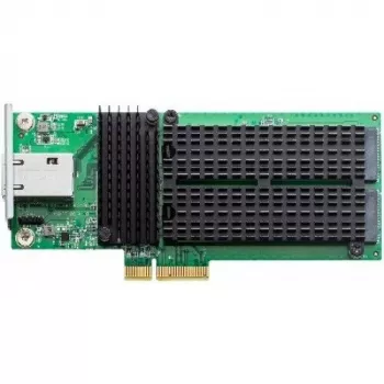 Adaptador de rede Asustor AS-T10G2 10GbE PCIe 3.0 x4, Aquantia AQC107, RJ-45, suportes low-profile e full-height