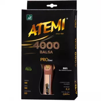 Raquete de ténis de mesa Atemi 4000 Balsa côncava