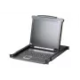 Consola deslizante ATEN CL1000M-ATA-DNG com LCD de 17 polegadas e KVM USB, montagem em rack 1U