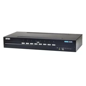 Comutador KVM ATEN CS1148DP 8 portas USB Dual DisplayPort – 4K, áudio e hub USB