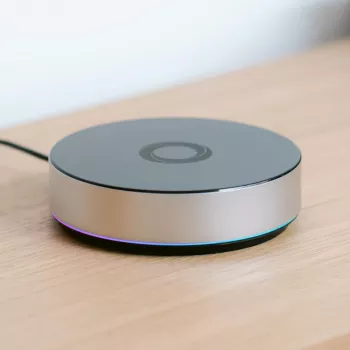 Athom Homey Bridge Controlador Smart Home - Zigbee, Z-Wave, Bluetooth, Wi-Fi - Preto/Prata