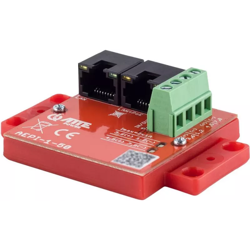 Adaptador PoE passivo ATTE AEPI-1-50 1 canal 10/100/1000 Mbps Gigabit Ethernet