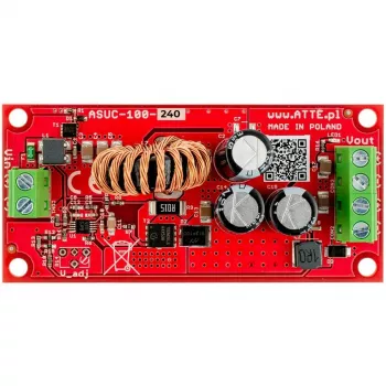 Inversor de onda sinusoidal pura ATTE ASUC-100-240-OF 100W 24V DC para 230V AC