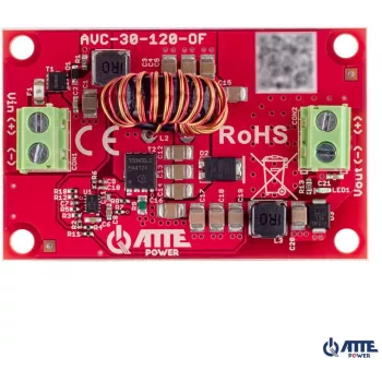 Inversor DC/DC ATTE AVC-30-120-OF 24V para 12V 30A 360W Conversor Step-Down