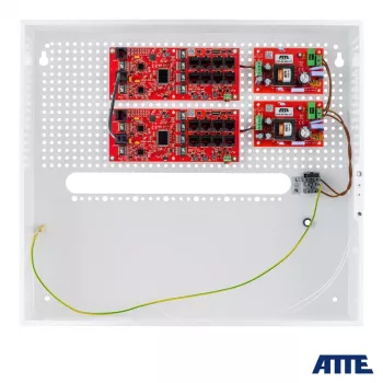 Switch PoE+ ATTE IP-16-20-H de 16 portas com 2 uplinks Gigabit, 250 W, não gerido, montagem em rack