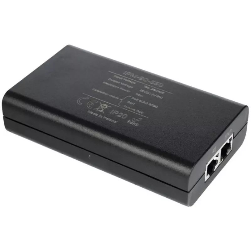 ATTE IPM-90-550 Injetor PoE 90W, 55V DC, Gigabit Ethernet, IEEE 802.3bt