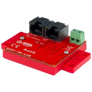 ATTE SDIP-40-120 Fonte de alimentação PoE, 48W, 40V DC, 10/100 Mbps