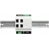 ATTE SWPS-4-11-DIN4 Switch PoE+ industrial de 4 portas com fonte de alimentação integrada, montagem em calha DIN, orçamento 60W