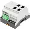 ATTE SWPS-4-11-DIN4 Switch PoE+ industrial de 4 portas com fonte de alimentação integrada, montagem em calha DIN, orçamento 60W