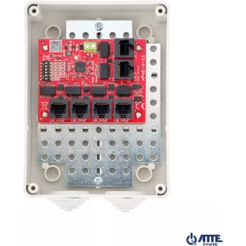 Switch PoE ATTE xPoE-6-11-S3 6 portas, 4 portas PoE, 2 uplink, 10/100 Mbps, orçamento 60W, montagem em secretária/parede