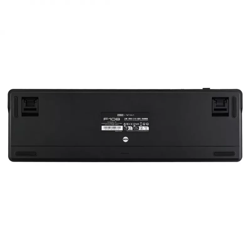 Teclado mecânico AULA F108 Gradient Grey Nimbus V3 RGB Gasket (tamanho completo, com fios, USB-C)