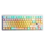 Teclado mecânico AULA Gasket F87 Pro V2 Orange Soda Kailh Meteorite Ice Cream RGB