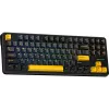 Teclado AULA Gasket F87 Thunder Black GrayWood RGB