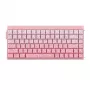 Teclado mecânico AULA HERO84 HE Pink Gradient Contour Dragon King RGB Gasket