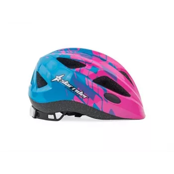 Capacete Author Star Rider Inmold 51-55cm (rosa néon/azul)