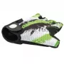 Author Junior X6 Luvas de Ciclismo de Dedo Curto, Tamanho S, Verde/Branco/Preto