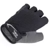 Luvas de ciclismo de dedos curtos com gel de conforto para homem AUTHOR – preto/cinzento, tamanho M