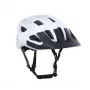 Author Vento capacete de bicicleta InMold LED USB 52-55 cm prateado/branco