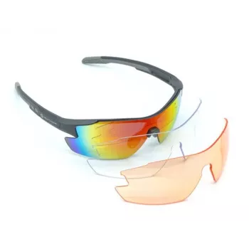 Author Vision LX S!BRIGHT Laranja 65 & BlueRevo 13 Óculos de sol desportivos (cinzento mate)