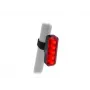 Author XYRIUS Travão Luz traseira USB 400 lm, preto com lente vermelha