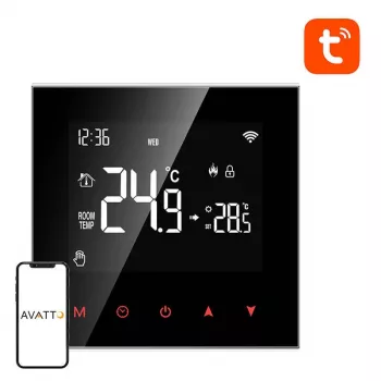 AVATTO WT100 3A Termóstato inteligente Wi-Fi para caldeira TUYA