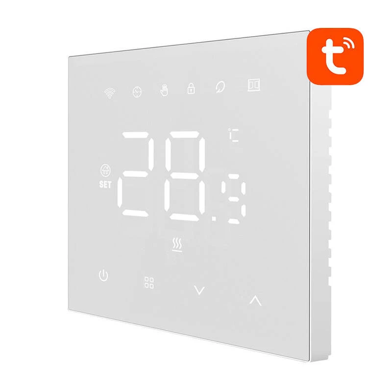 AVATTO WT410-16A-W Termostato inteligente WiFi para piso radiante elétrico, 16A, branco
