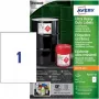 Avery Zweckform B4775-50 Etiquetas de filme de polietileno brancas A4, adesivo permanente, laser/fotocopiadora, 50 etiquetas, 210 x 297 mm