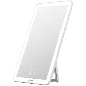 Espelho de maquilhagem retangular branco com iluminação LED Avide ABLDL-M-3.5W-AE, 3,5 W, recarregável por USB