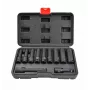 Jogo de chaves de caixa AWTOOLS 1/2 polegadas, profundas, 11 peças, 8-21 mm, Black Line