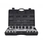 AWTOOLS Conjunto de chaves de caixa de 21 peças, encaixe 3/4 polegadas, 12 pontos, métrico, com catraca e mala