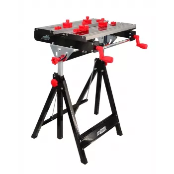 AWTOOLS Bancada de Trabalho com Altura Ajustável 77-107 cm 120x60 cm 150 kg