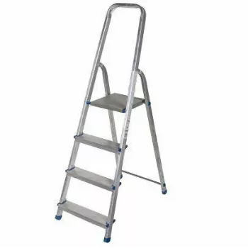 AWTOOLS Escadote de alumínio 4 degraus 150 kg