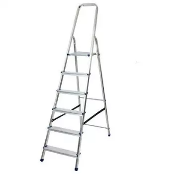 Escadote de alumínio AWTOOLS 6 degraus 150 kg