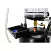 AWTOOLS AW10415BL Bomba de óleo rotativa manual para bidões de 200L, 20 L/min, ferro fundido, tubo de aspiração telescópico, 2 polegadas BSP