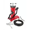 AWTOOLS AW15940 Bomba de ar de pé - Um cilindro, 10 BAR, manómetro analógico, estrutura de aço, Preto/Prata