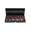 Conjunto de 19 brocas helicoidais HSS AWTOOLS AW16520 em mala metálica, 1-10 mm, DIN 338, para metal, aço, plástico, madeira