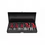 Conjunto de 19 brocas helicoidais HSS AWTOOLS AW16520 em mala metálica, 1-10 mm, DIN 338, para metal, aço, plástico, madeira