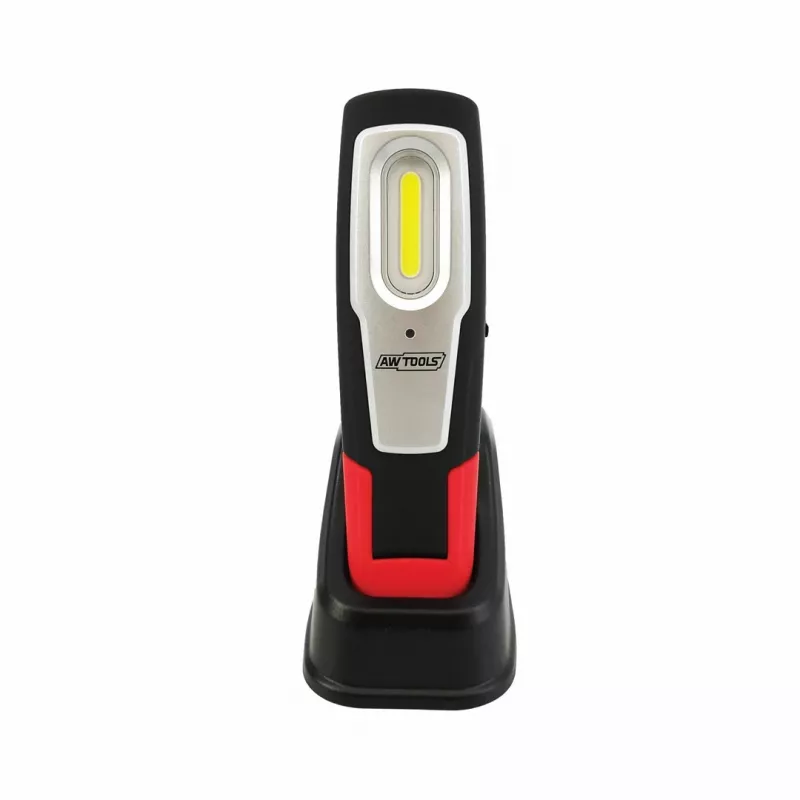 Lanterna de trabalho LED COB AWTOOLS AW17600 com base magnética e gancho giratório
