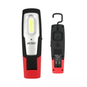 Lanterna de cabeça AWTOOLS AW17601 COB LED - 120 lúmenes, 3 modos, proteção contra salpicos IPX4, faixa de cabeça ajustável, a pilhas