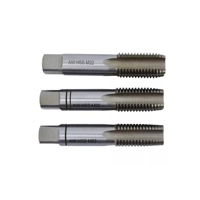 Conjunto de machos e cossinetes métricos AWTOOLS AW20266 de 20 peças M3-M12 | kit de roscagem HSS com chaves ajustáveis, pente de roscas e mala