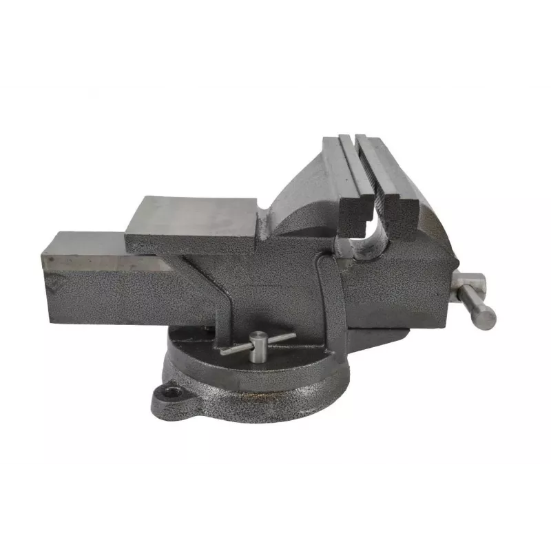 Torno de bancada com base giratória AWTOOLS AW24207 100mm ferro fundido com bigorna