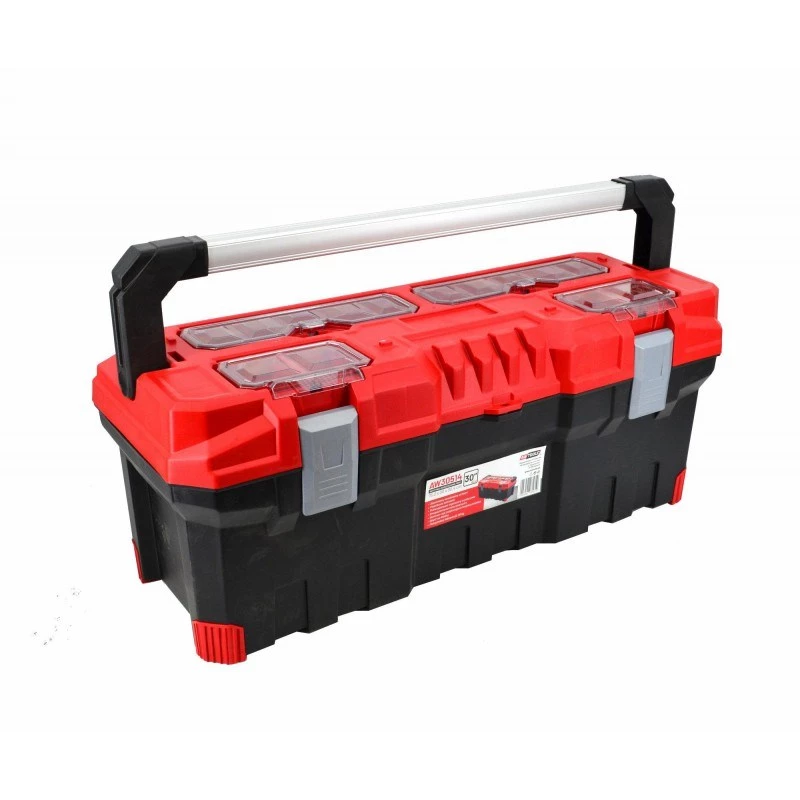 AWTOOLS AW30514 Caixa de Armazenamento com 14 Compartimentos, Tampa Transparente e Divisórias Removíveis