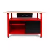 Bancada de trabalho AWTOOLS AW30901 120x60x85 cm preto/vermelho