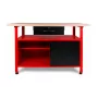 Bancada de trabalho AWTOOLS AW30901 120x60x85 cm preto/vermelho