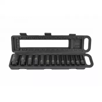 AWTOOLS AW38690BL Conjunto de chaves de caixa em cromo-vanádio com 172 peças, encaixes de 1/4